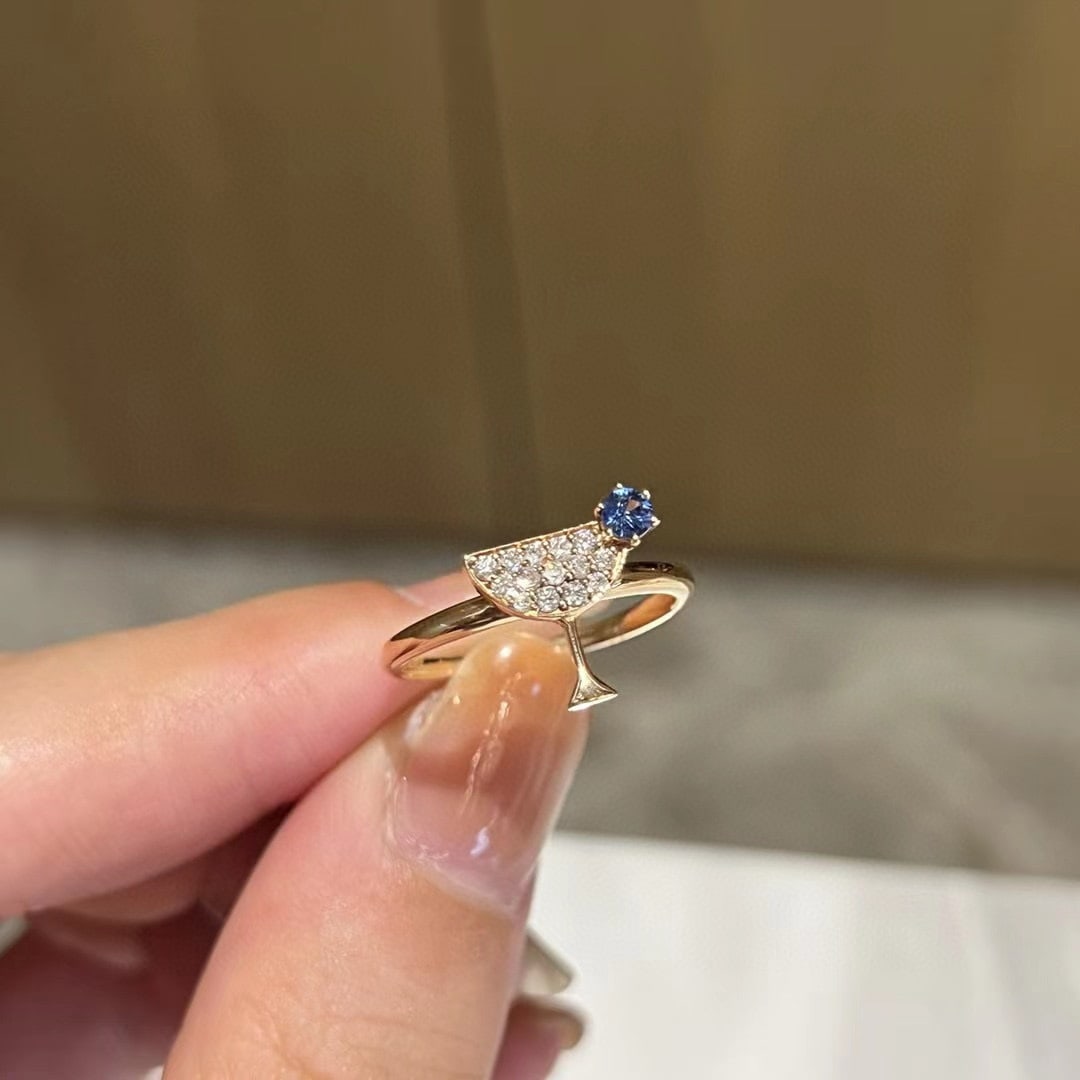 14k Gold 0.40 Ctw Natural Sapphire & Diamond Ring: Ref:230990231 // gold content:14k gold // ring size:7. 25us // // main gemstone:sapphire // shape:round // carat weight:0. 20ct // color:blue // treatment:natural // cut grade:g // // adjacent
