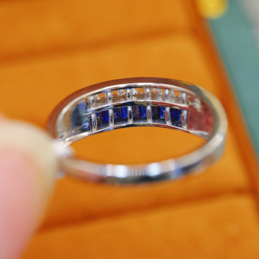 14k Gold 1.53 Ctw Natural Sapphire & Sapphire Ring - 2