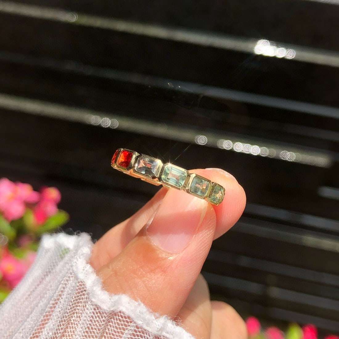 14k Gold 3.17 Ct Natural Sapphire Ring - 2