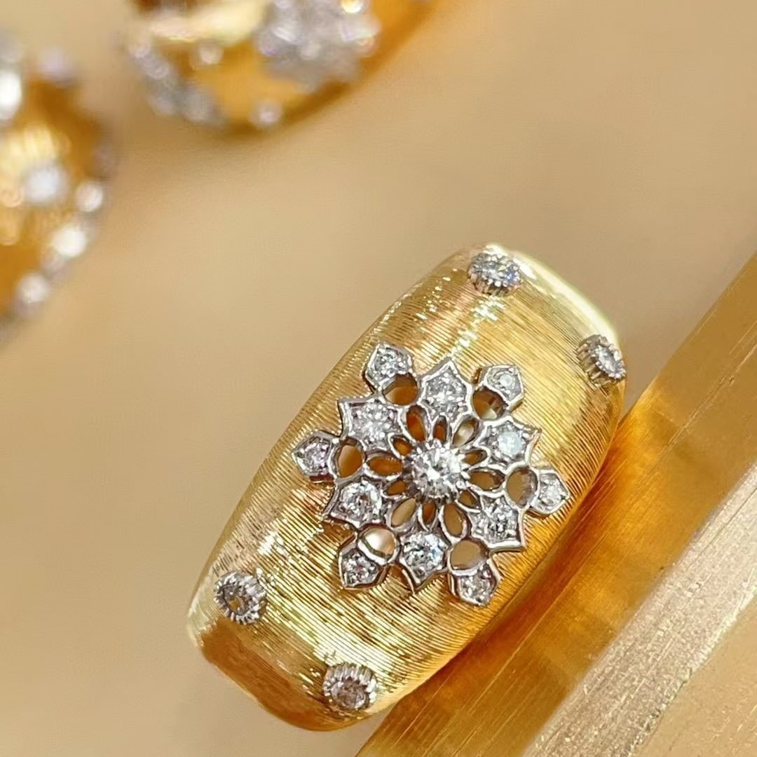 14k Gold 0.18 Ct Natural H Diamond Ring: Ref:230990331 // gold content:14k gold // ring size:7. 25us // // main gemstone:diamond // shape:round // carat weight:0. 18ct // clarity grade:vs-si // color:h // treatment:natural // cut grade:g //