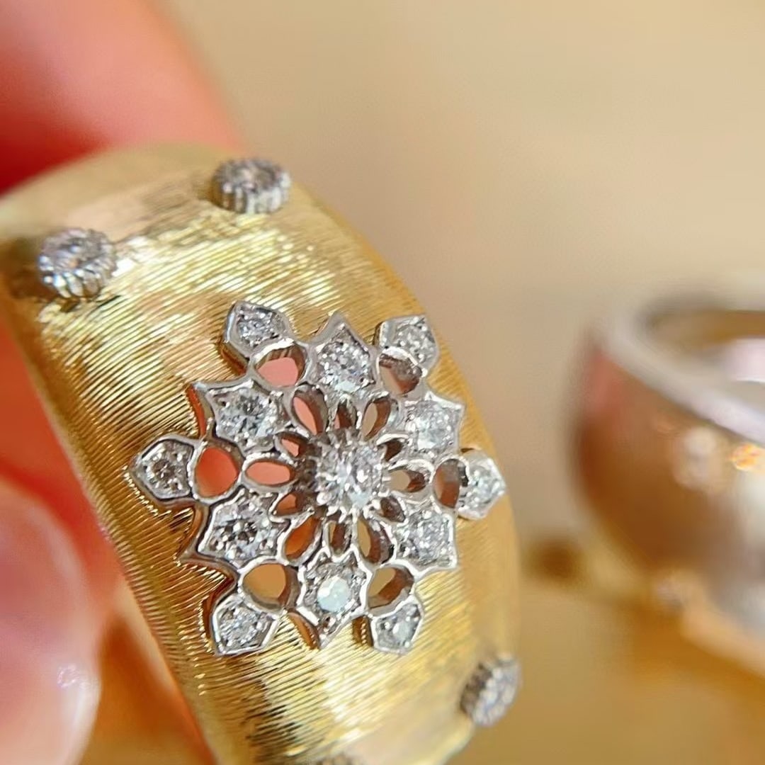 14k Gold 0.18 Ct Natural H Diamond Ring - 2