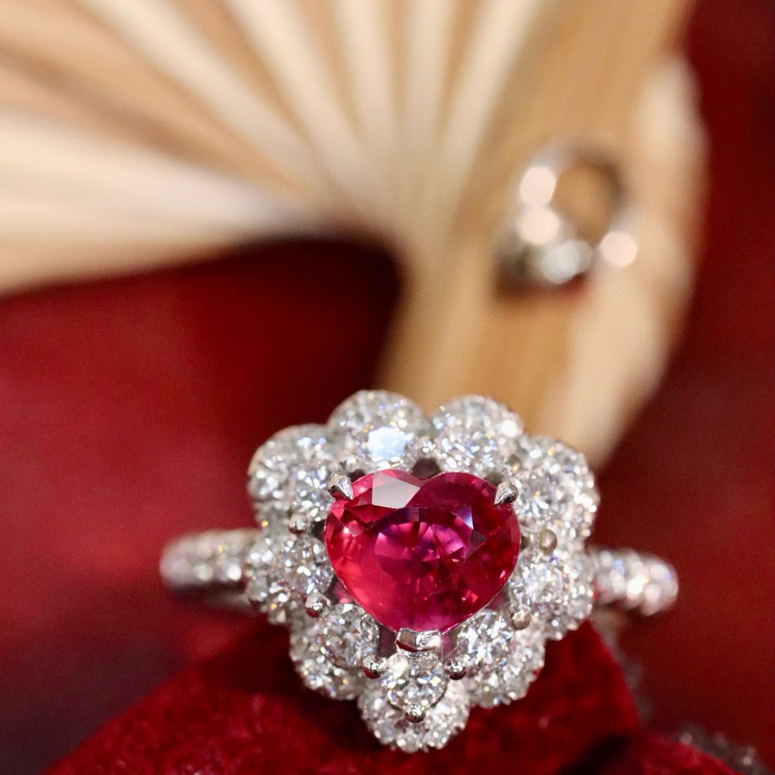 14k Gold 1.38 Ctw Natural Ruby & Diamond Ring - 3