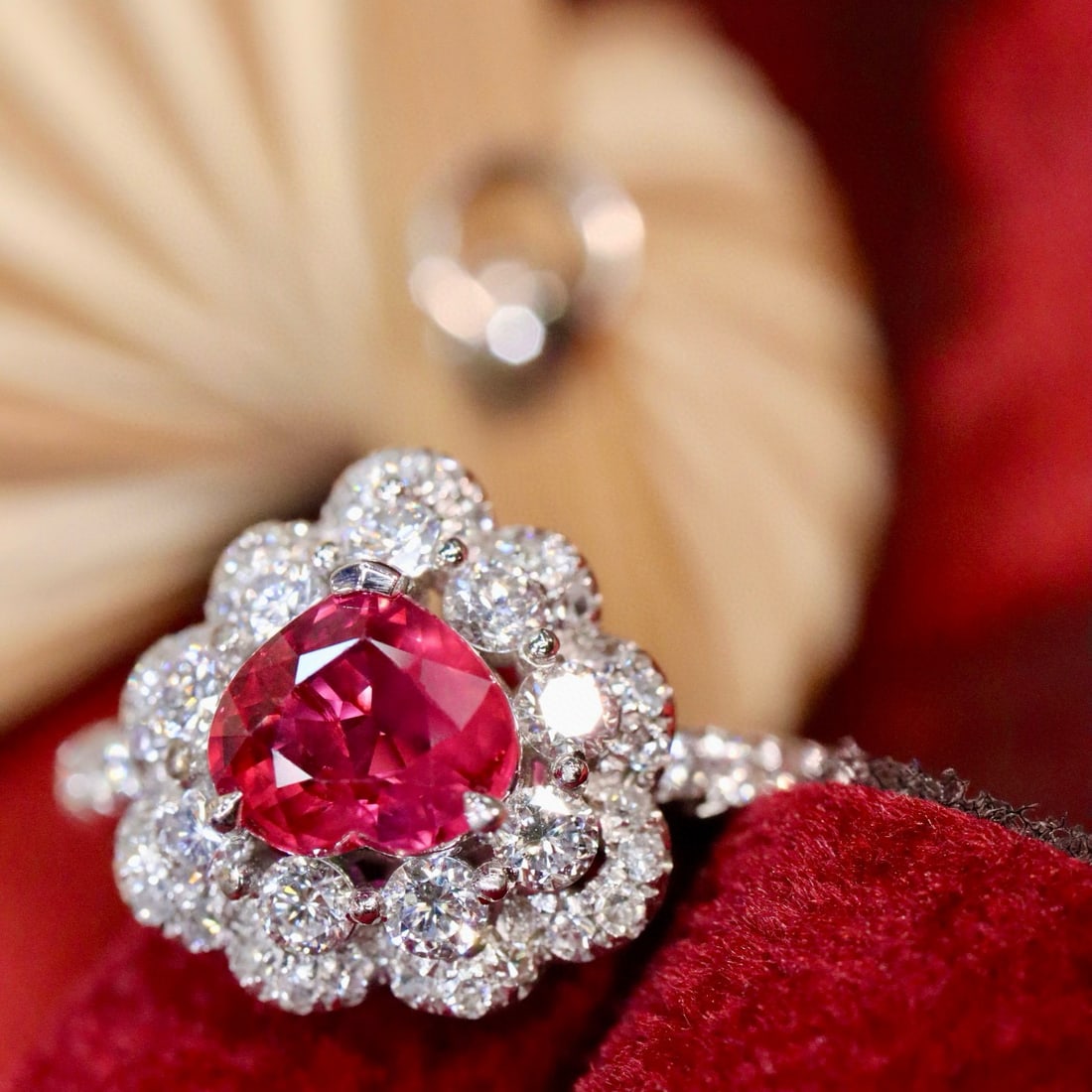 14k Gold 1.38 Ctw Natural Ruby & Diamond Ring - 6