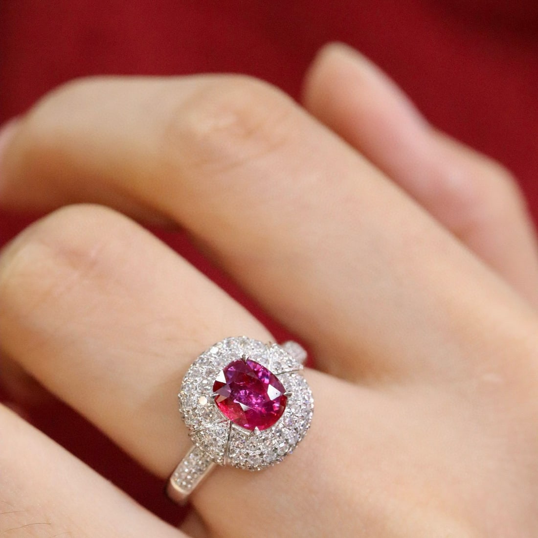 14k Gold 1.63 Ctw Natural Ruby & Diamond Ring - 2