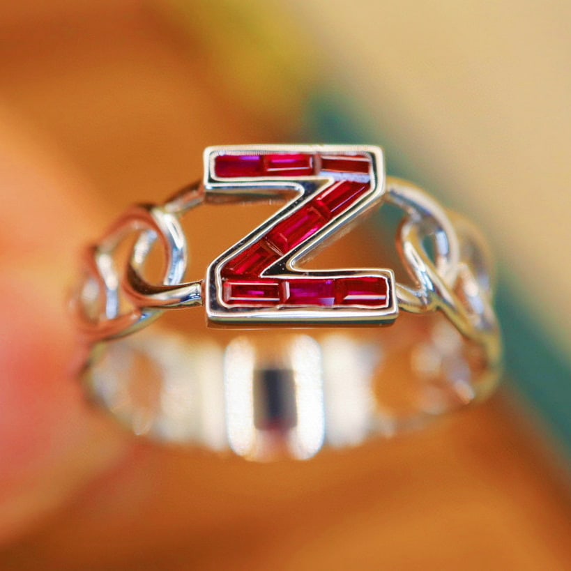 14k Gold 0.56 Ctw Natural Ruby & Diamond Ring - 2