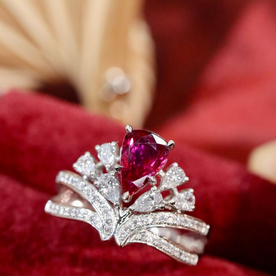 14k Gold 1.18 Ctw Natural Ruby & Diamond Ring - 5