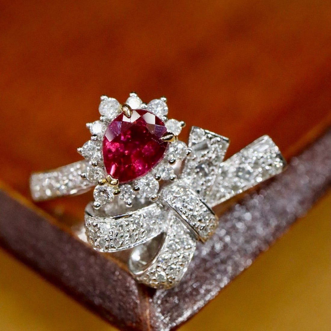 14k Gold 1.44 Ctw Natural Ruby & Diamond Ring - 3