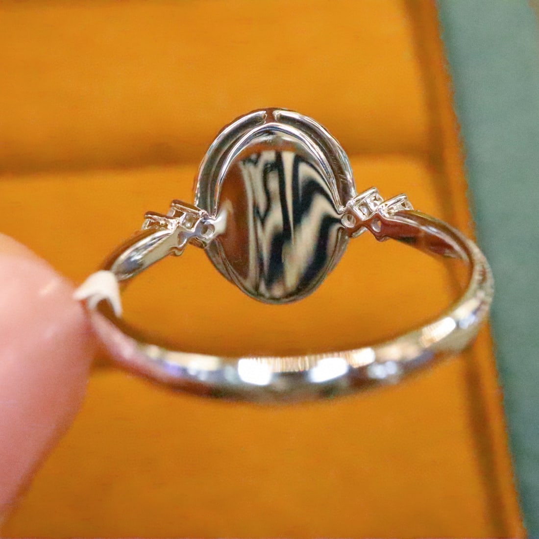 14k Gold 1.71 Ctw Natural Sapphire & Diamond Ring - 4