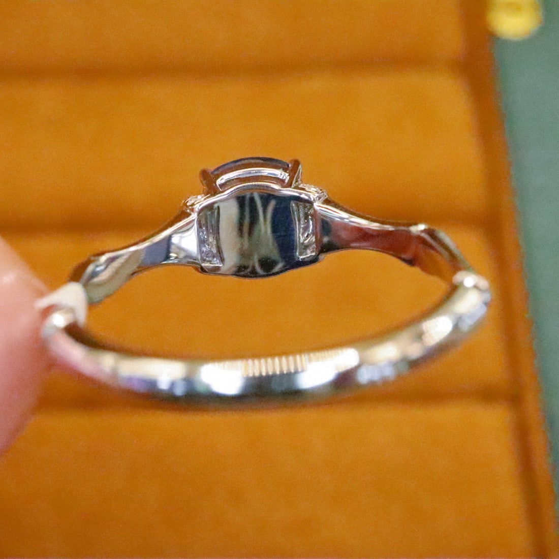 14k Gold 1.42 Ctw Natural Sapphire & Diamond Ring - 4