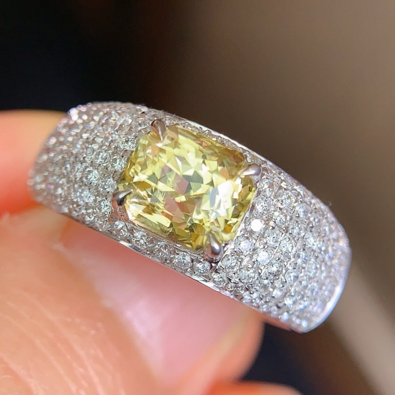 14k Gold 3.01 Ctw Natural Sapphire & Diamond Ring - 3