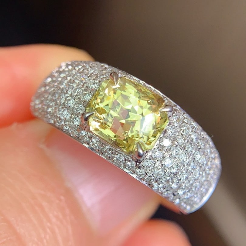 14k Gold 3.01 Ctw Natural Sapphire & Diamond Ring - 5