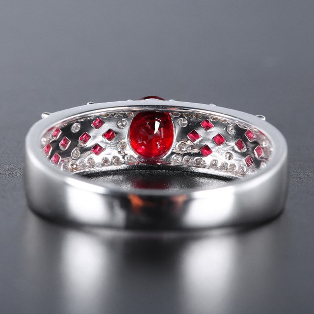 14k Gold 1.02 Ctw Natural Ruby & Ruby Ring - 4