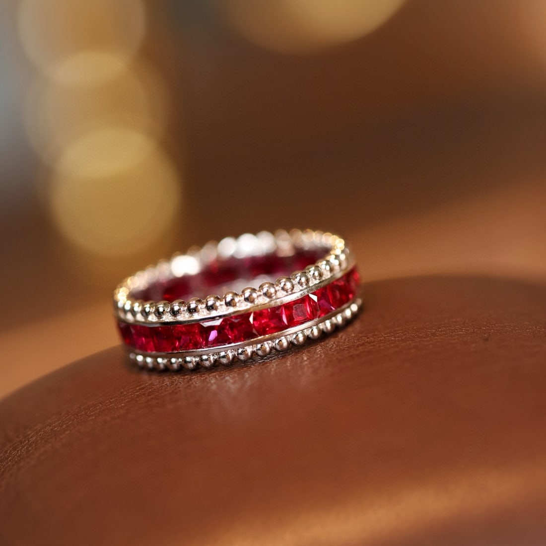 14k Gold 2.68 Ct Natural Ruby Ring - 5