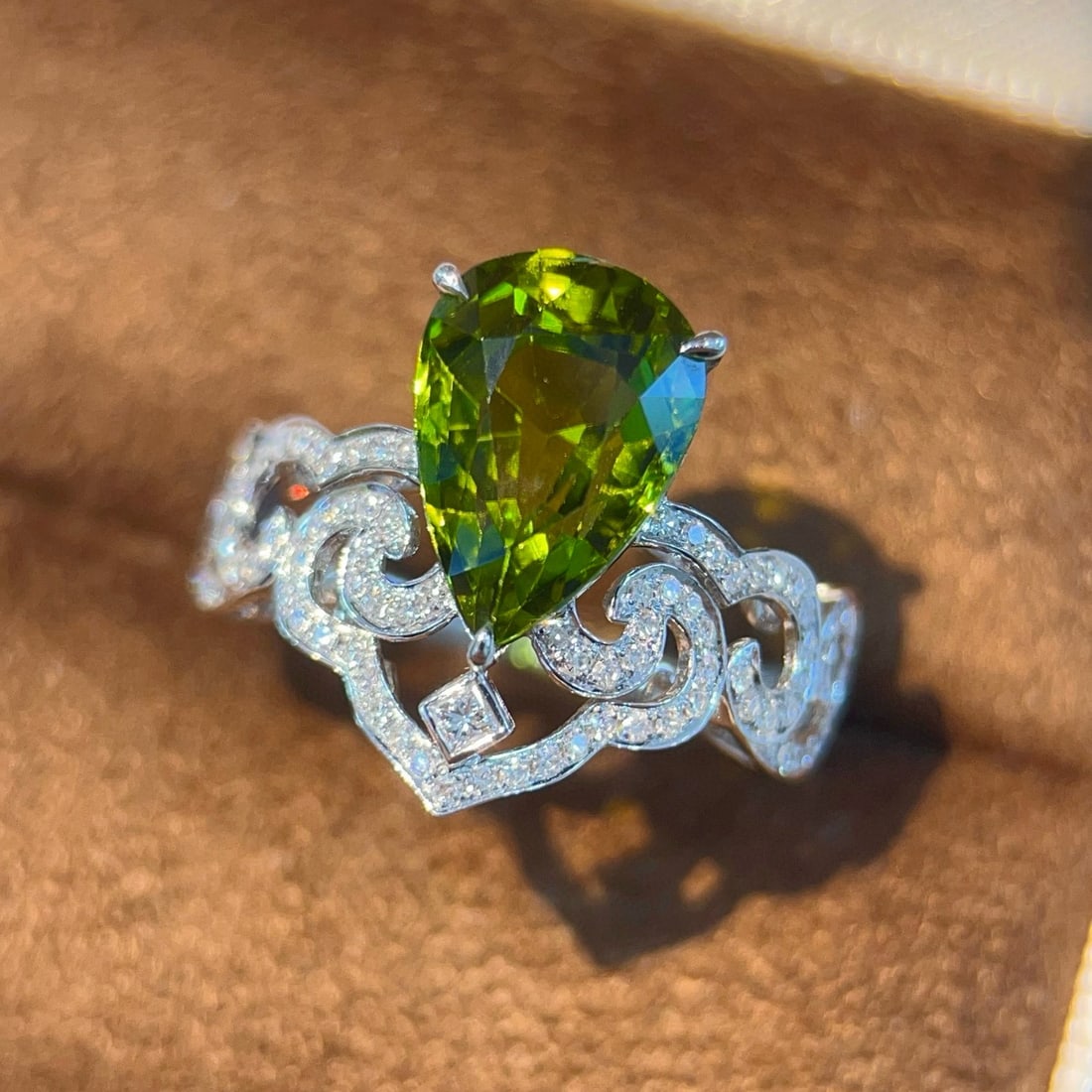 14k Gold 3.99 Ctw Natural Tourmaline & Diamond Ring - 3
