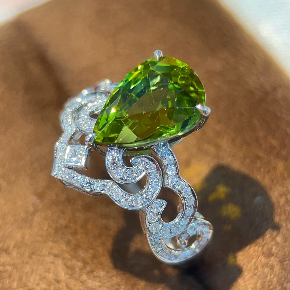 14k Gold 3.99 Ctw Natural Tourmaline & Diamond Ring - 5
