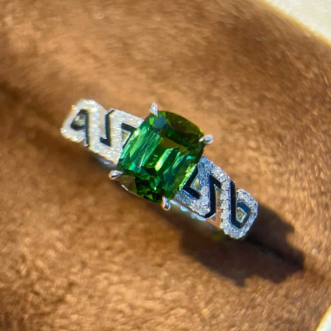 14k Gold 1.75 Ctw Natural Tourmaline & Diamond Ring - 3
