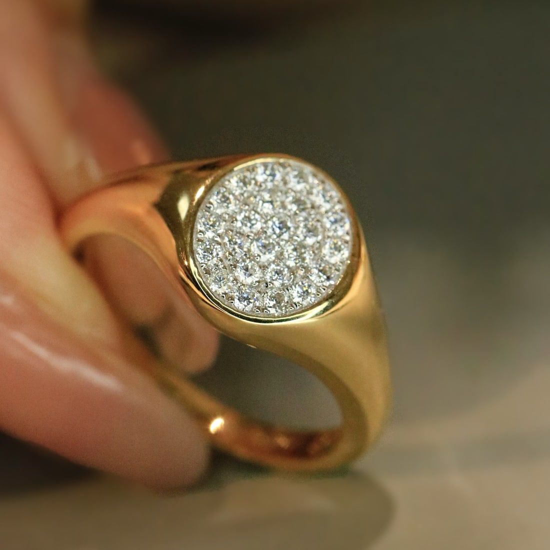 14k Gold 0.3 Ct Natural H Diamond Ring - 2