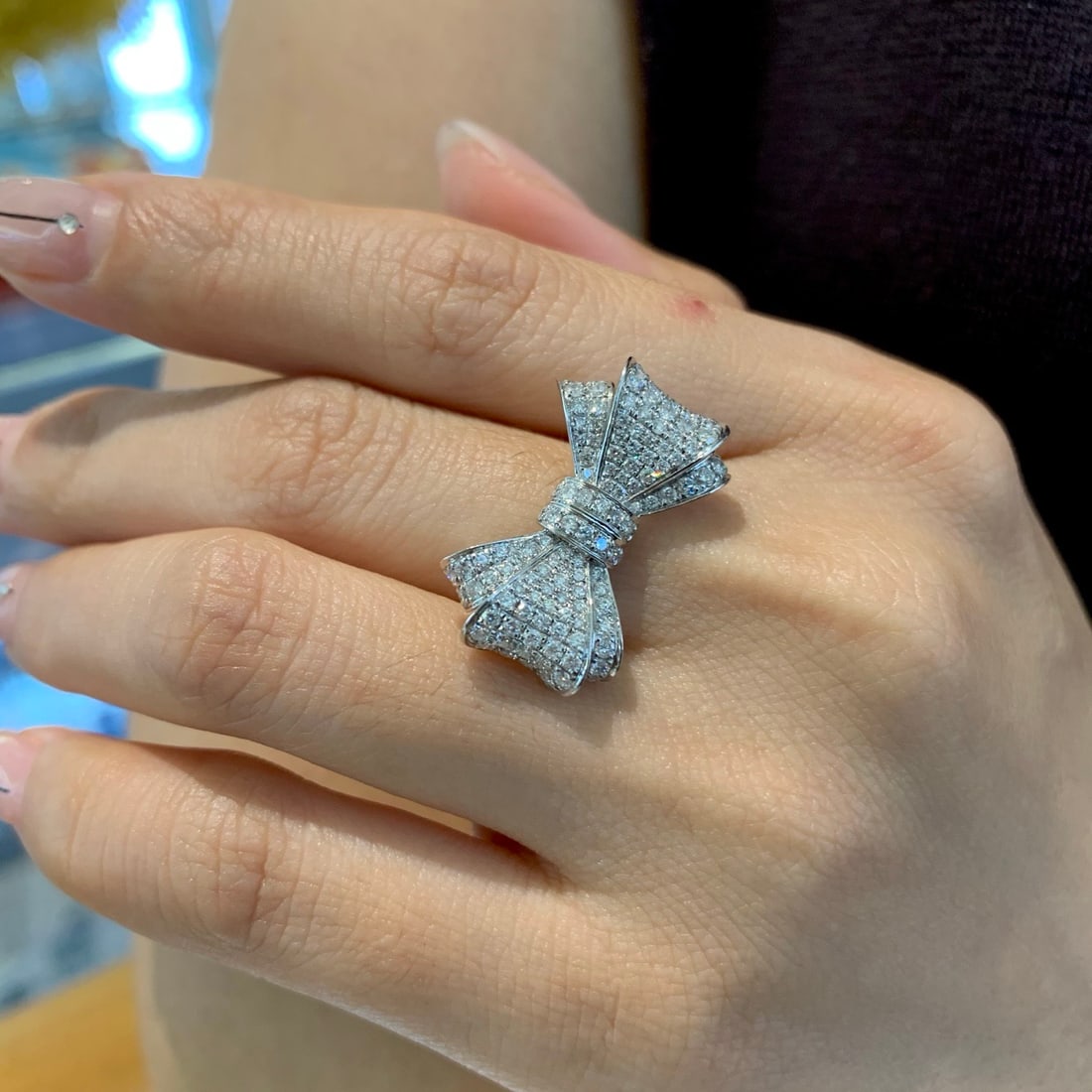14k Gold 1 Ct Natural H Diamond Ring - 7