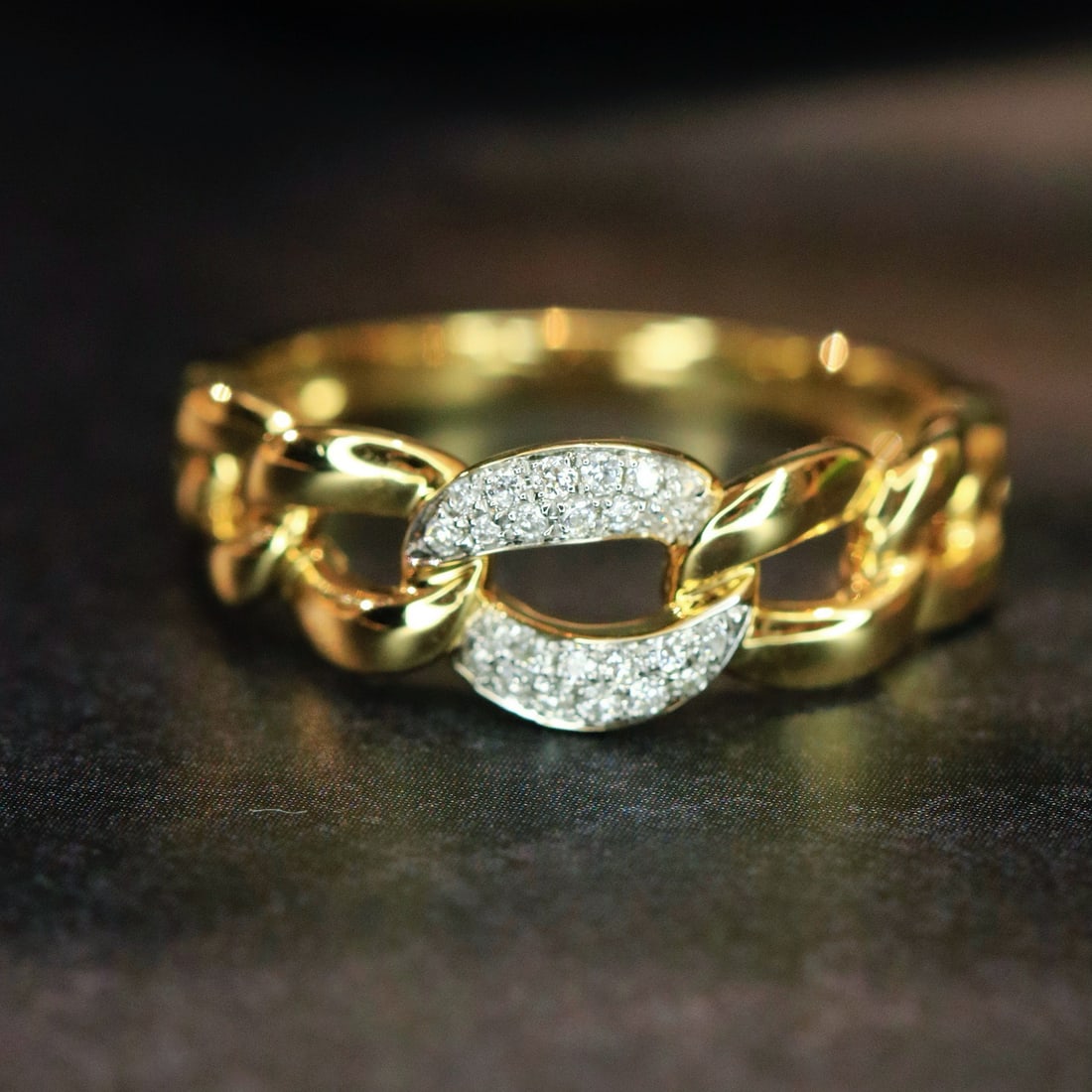 14k Gold 0.1 Ct Natural H Diamond Ring - 3