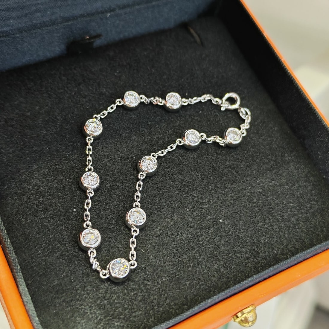 14k Gold 1.76 Ct Natural H Diamond Bracelet - 2