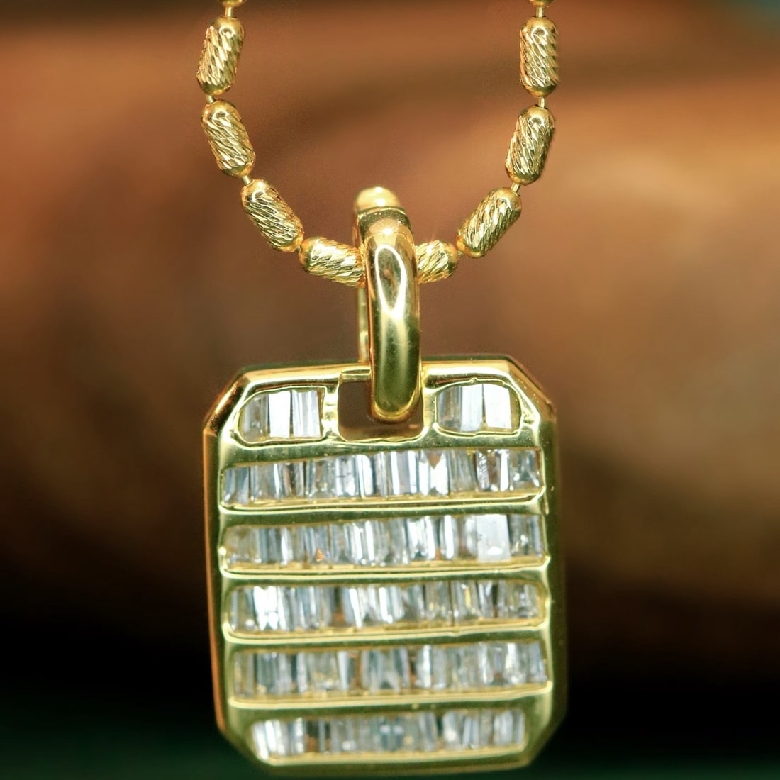 14k Gold 0.35 Ct Natural H Diamond Pendant( Without Chain ) - 2