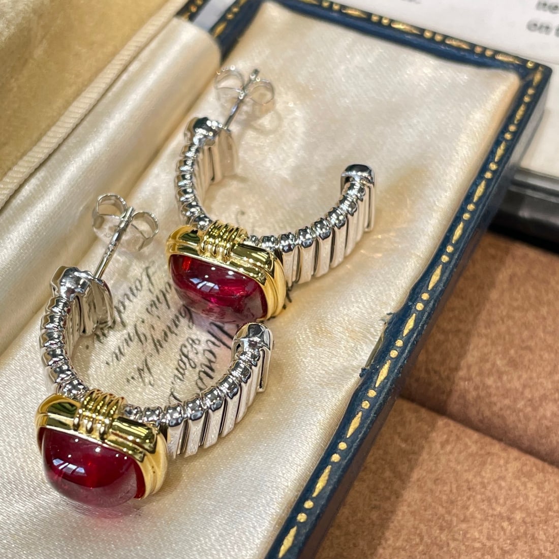 14k Gold 7.2 Ct Natural Tourmaline Earrings - 6