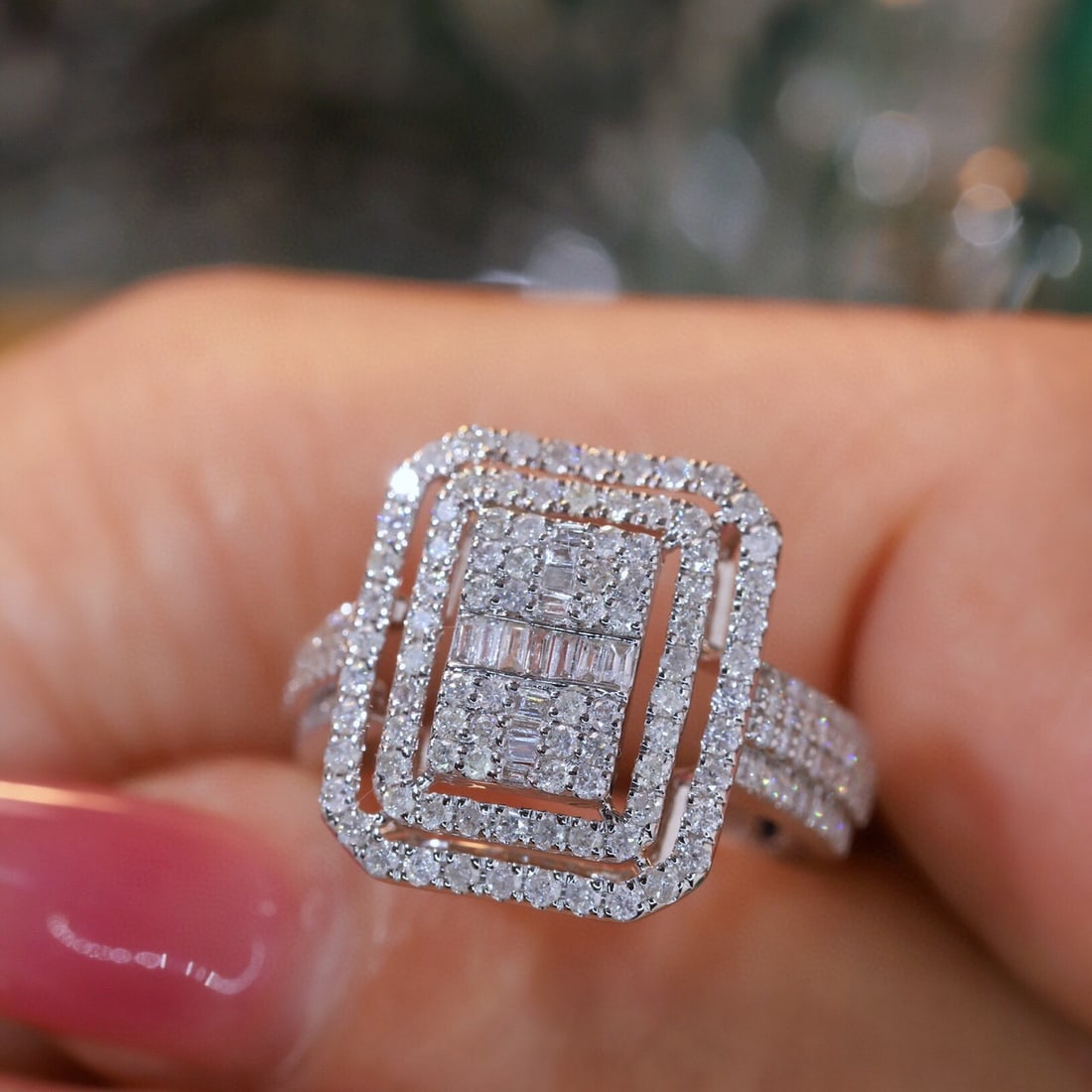 14k Gold 1.2 Ct Natural H Diamond Ring - 4