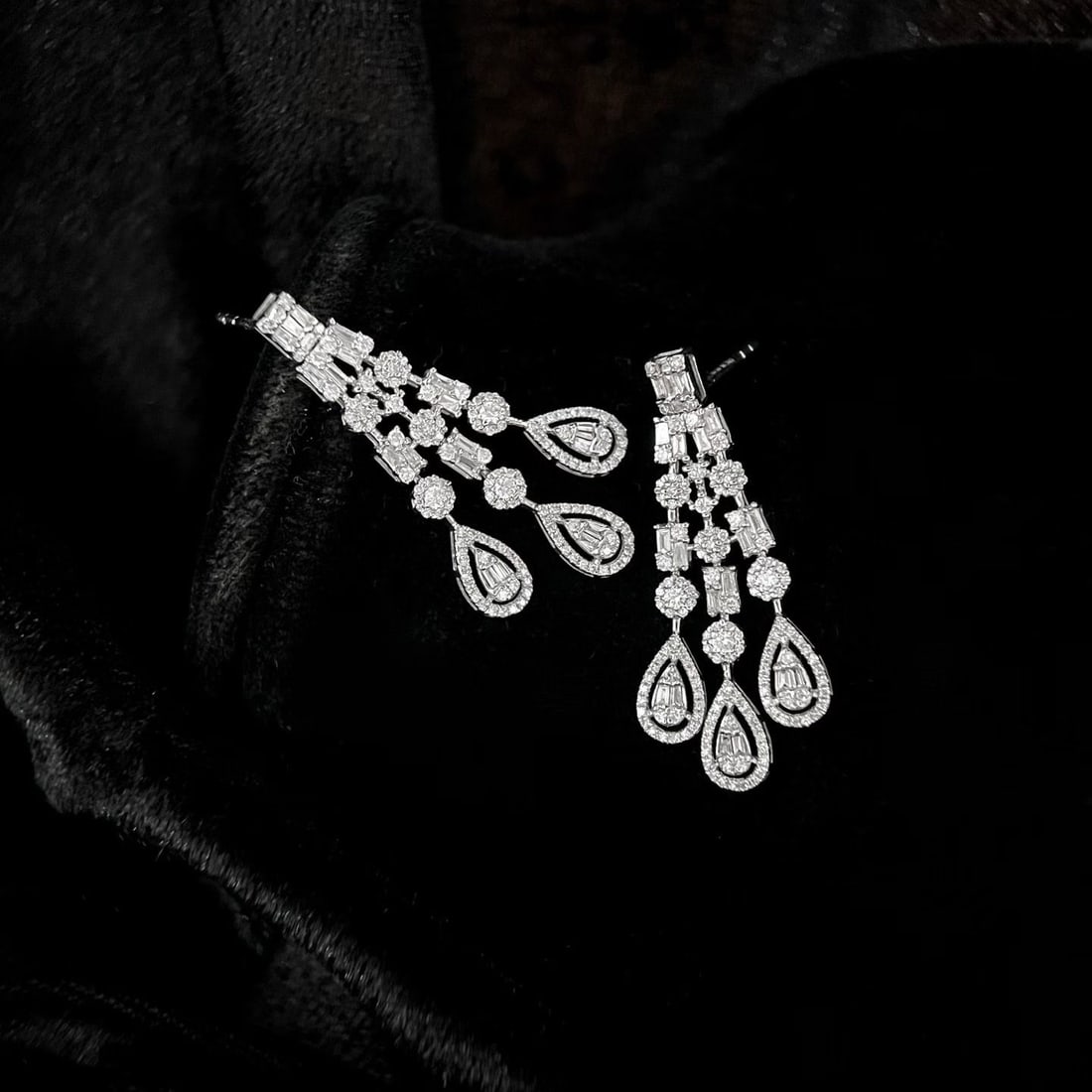 14k Gold 1.4 Ct Natural H Diamond Earrings - 2