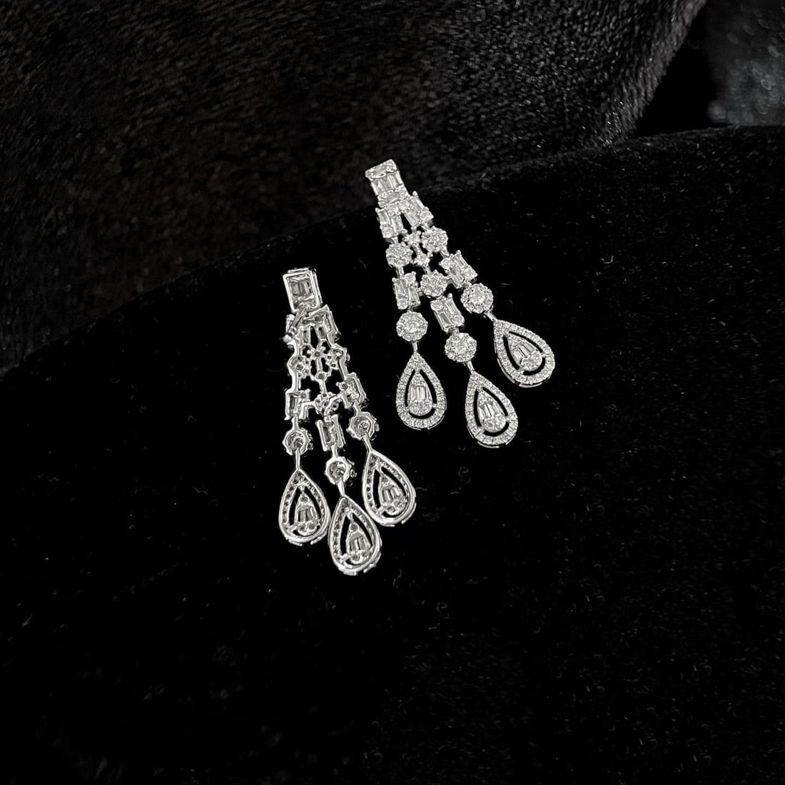 14k Gold 1.4 Ct Natural H Diamond Earrings - 4