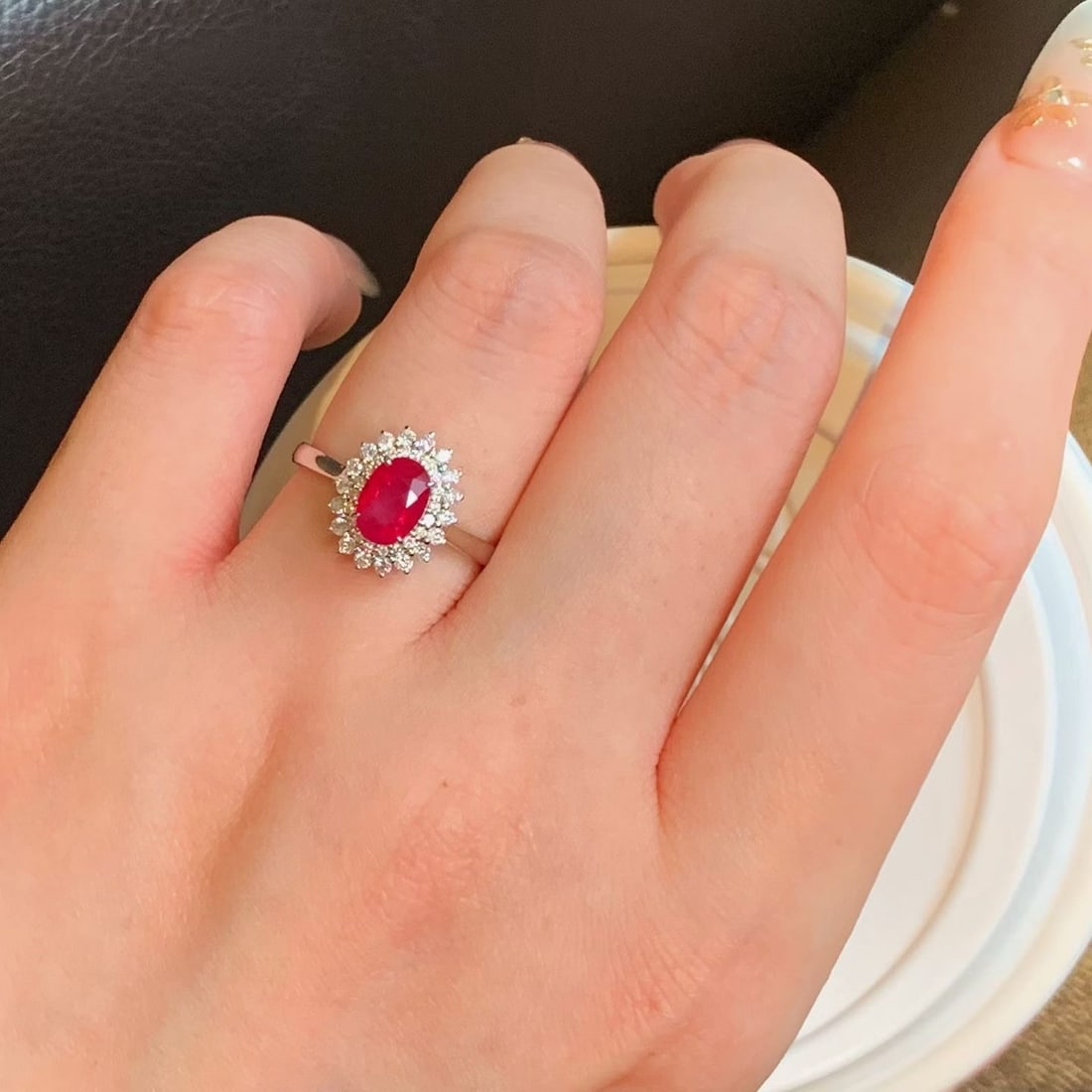 14k Gold 1.42 Ctw Natural Ruby & Diamond Ring - 3