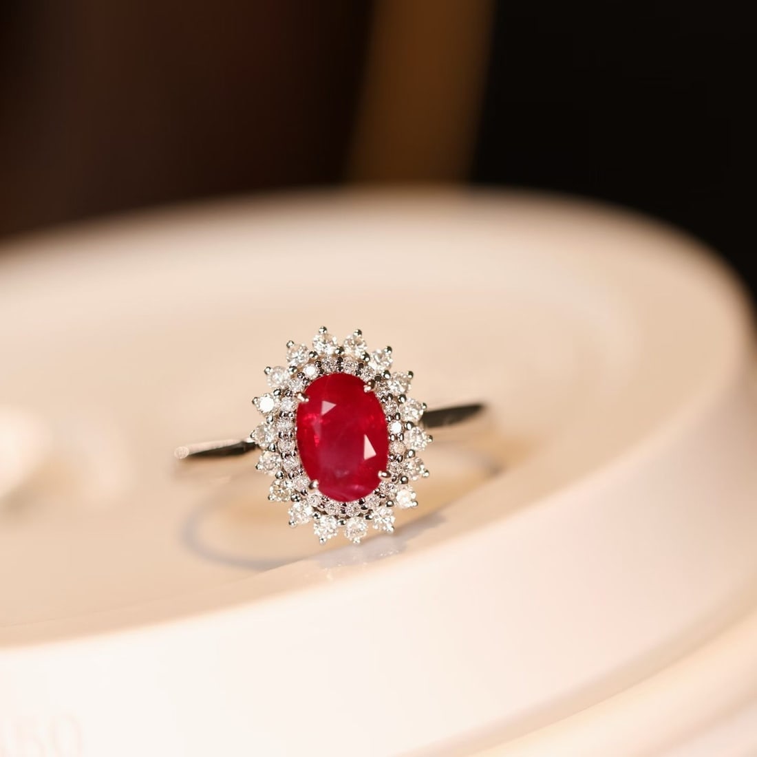 14k Gold 1.42 Ctw Natural Ruby & Diamond Ring - 4