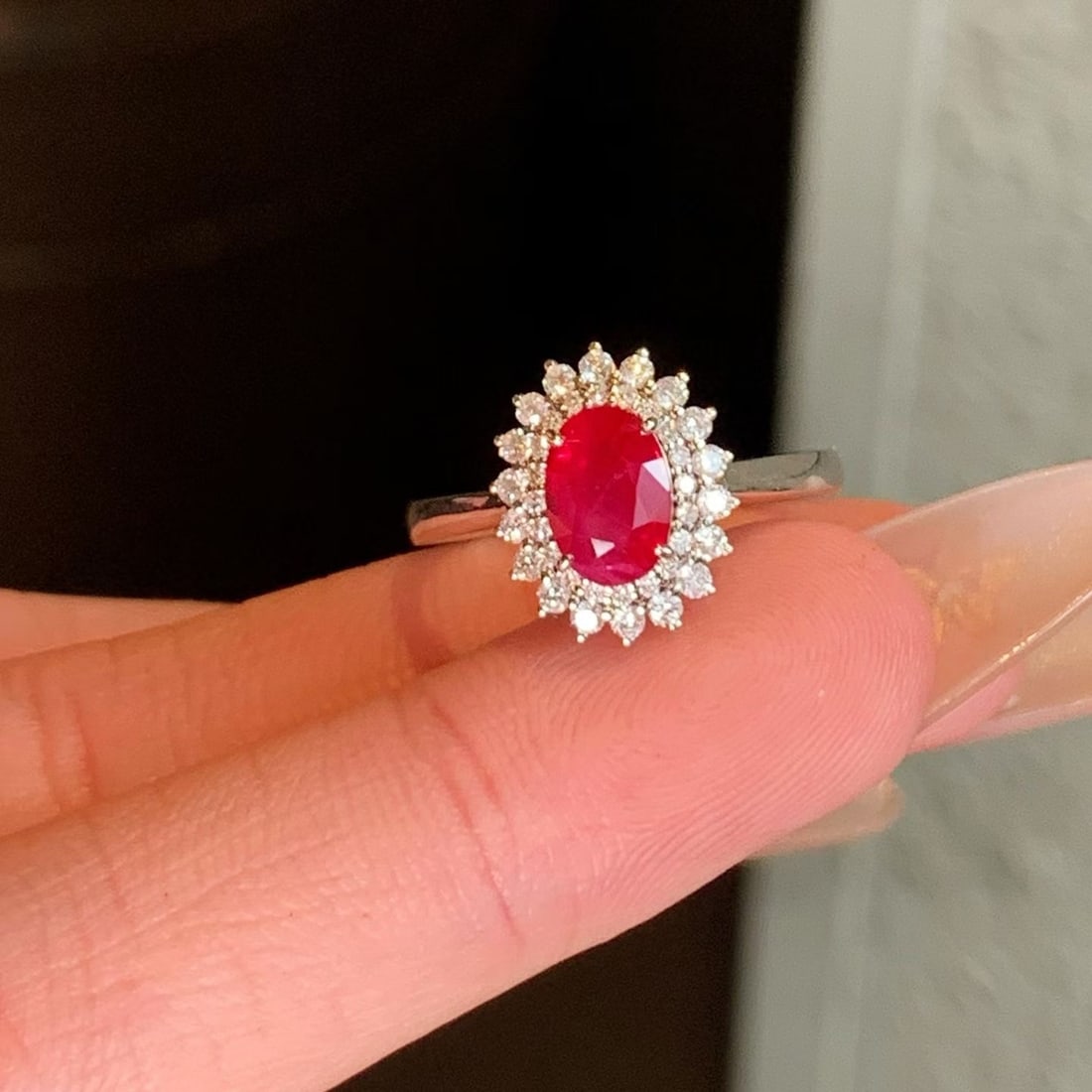 14k Gold 1.42 Ctw Natural Ruby & Diamond Ring - 5