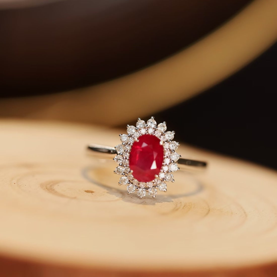 14k Gold 1.42 Ctw Natural Ruby & Diamond Ring - 6