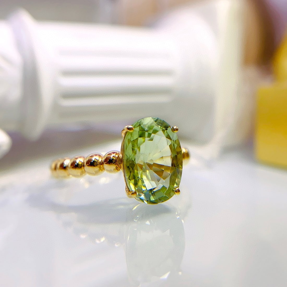 14k Gold 3.15 Ct Natural Tourmaline Ring - 6