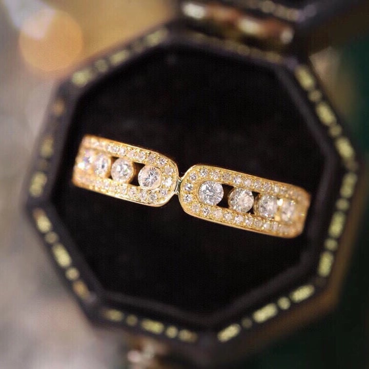 14k Gold 0.60 Ct Natural H Diamond Ring - 3