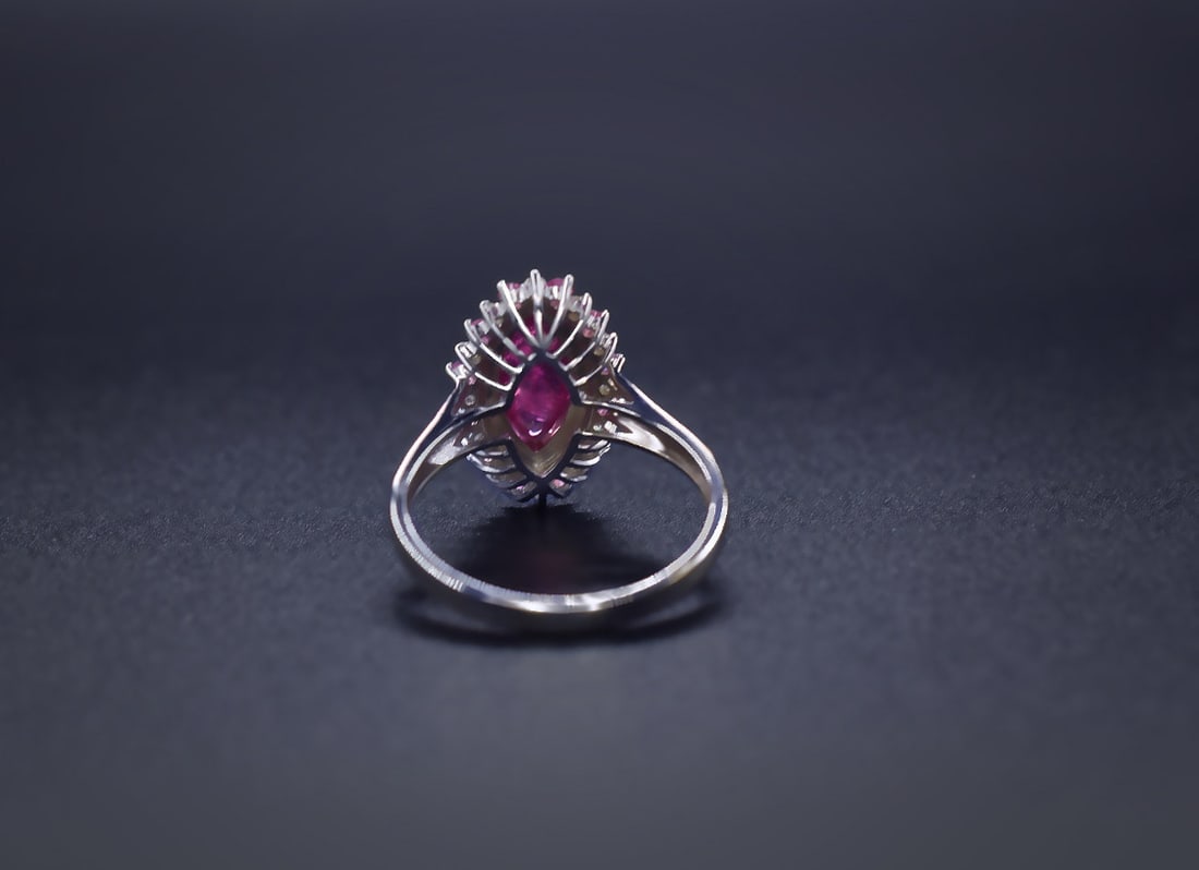 14k Gold 2.12 Ctw Natural Ruby & Diamond Ring - 3