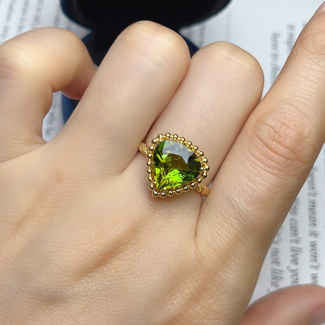 14k Gold 3.90 Ct Natural Tourmaline Ring - 6