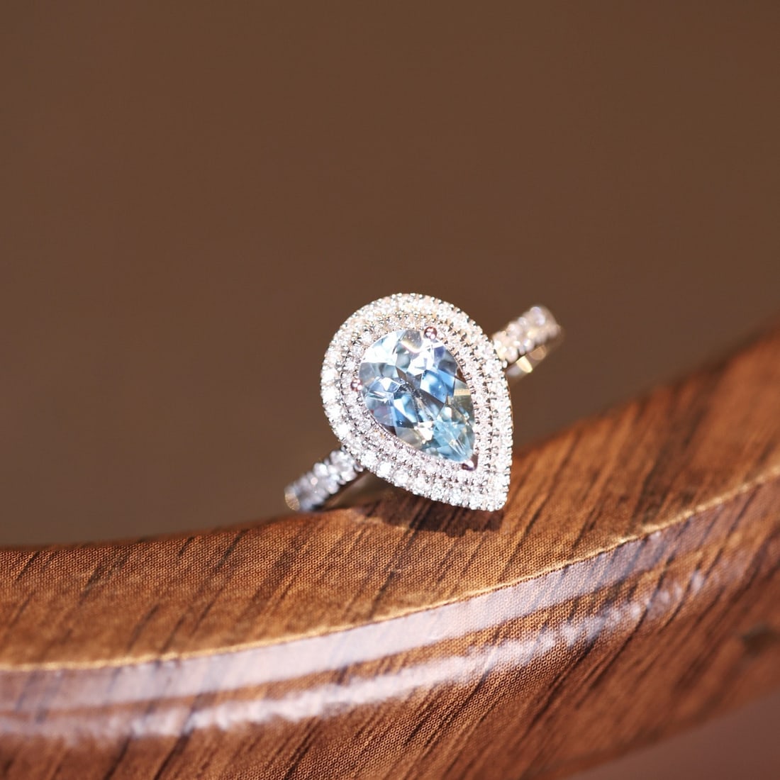 14k Gold 1.67 Ctw Natural Aquamarine & Diamond Ring - 2
