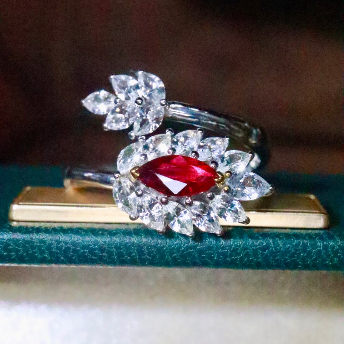 14k Gold 1.69 Ctw Natural Ruby & Sapphire Ring - 3