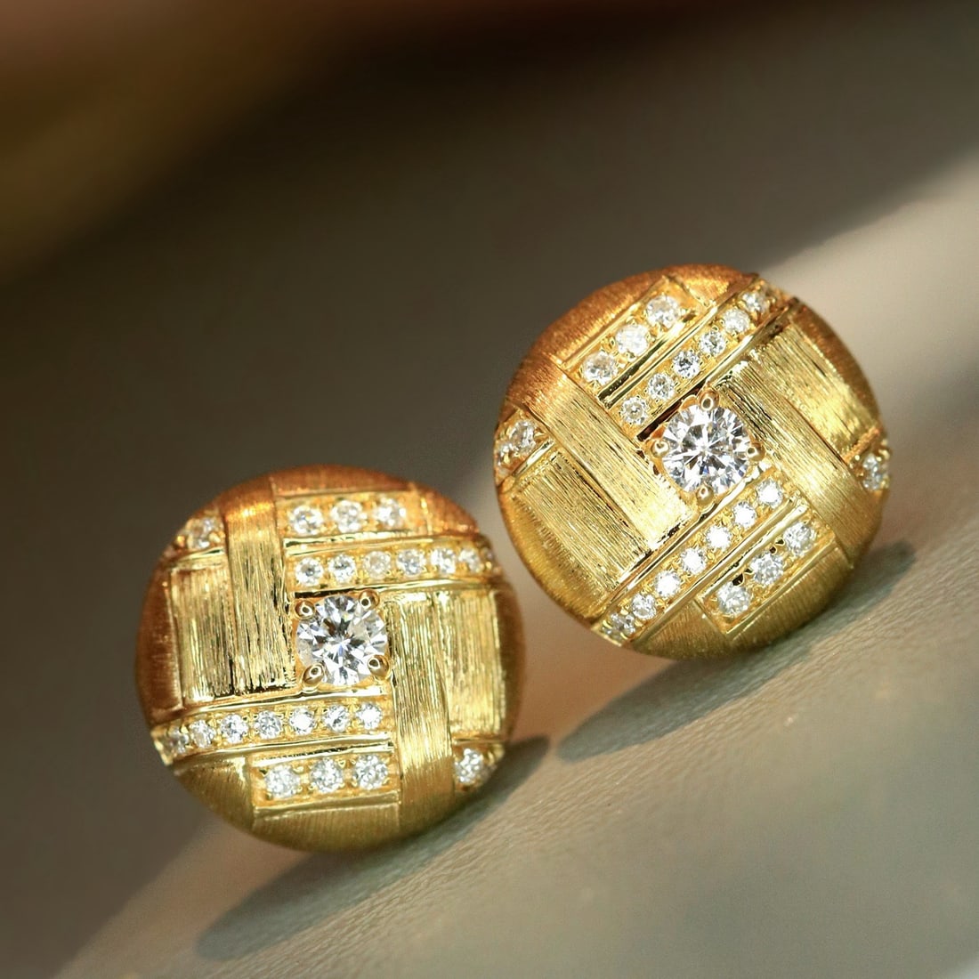 14k Gold 0.26 Ct Natural H Diamond Earrings - 2