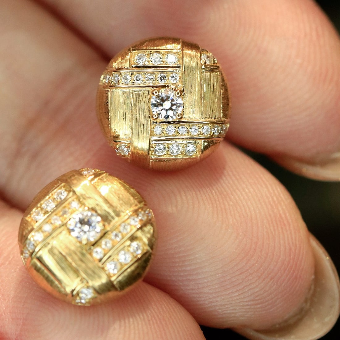 14k Gold 0.26 Ct Natural H Diamond Earrings - 6