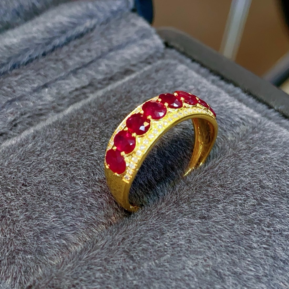 14k Gold 1.6 Ct Natural Ruby & Diamond Ring - 3