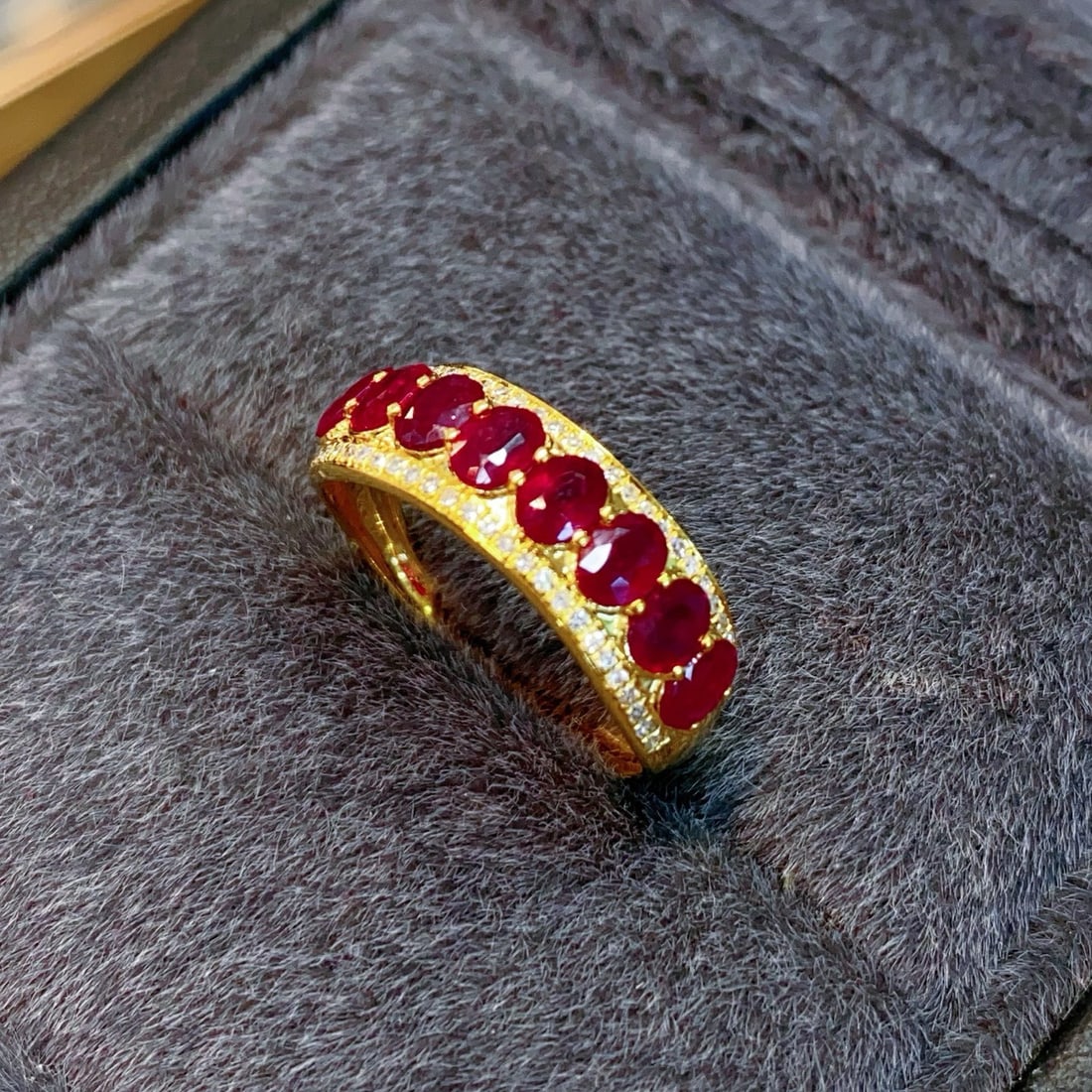 14k Gold 1.6 Ct Natural Ruby & Diamond Ring - 4