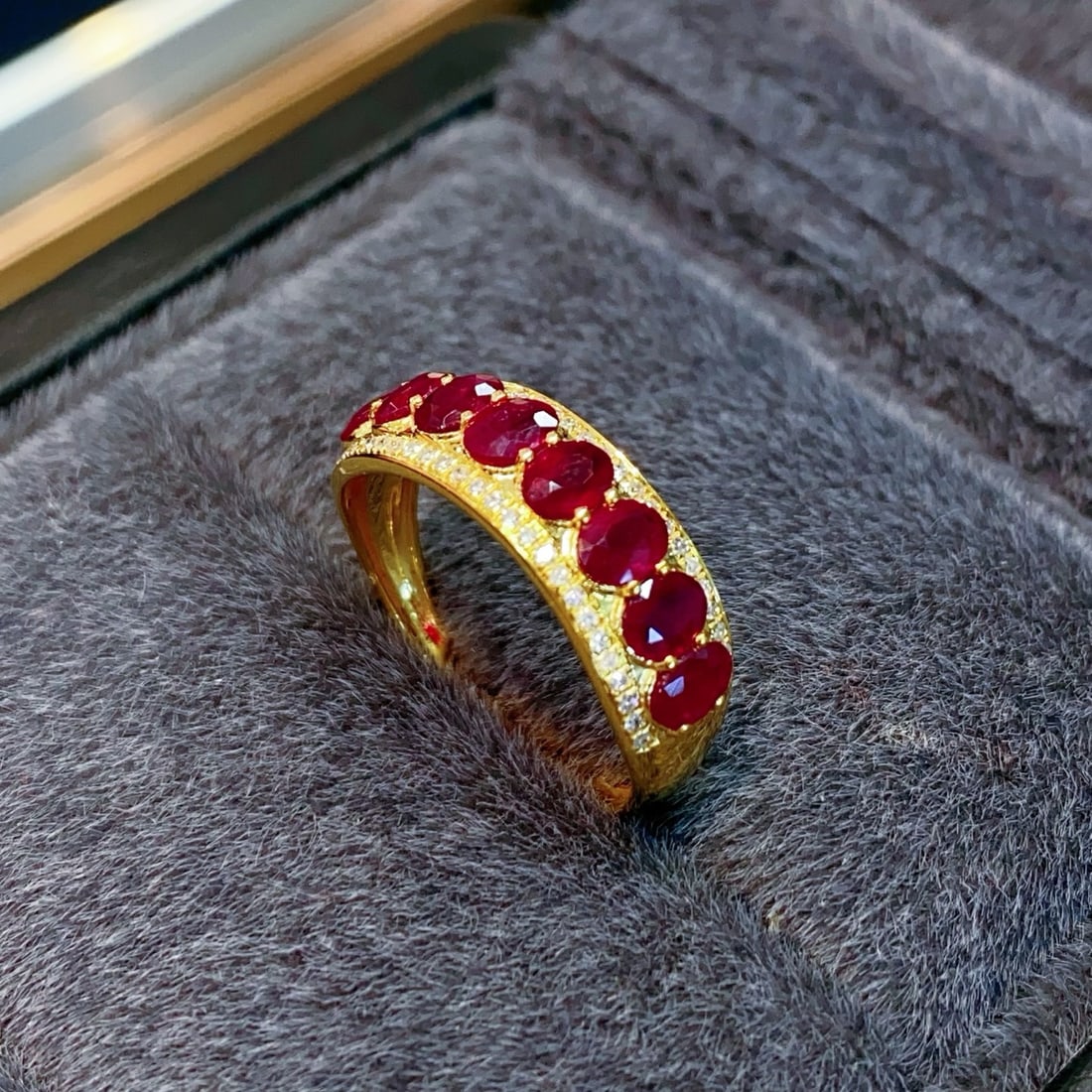 14k Gold 1.6 Ct Natural Ruby & Diamond Ring - 5