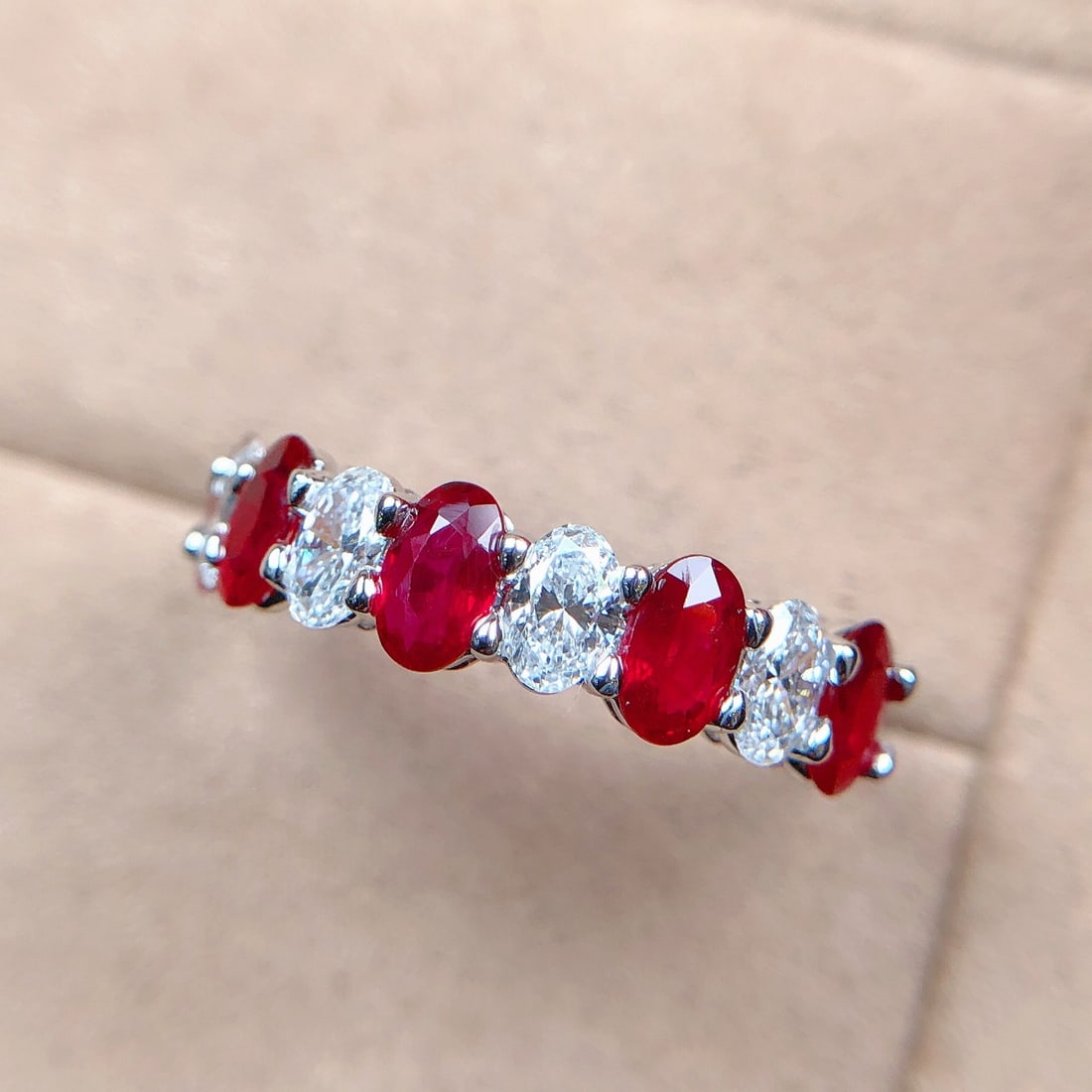 14k Gold 1.90 Ctw Natural Ruby & Lab Grown Diamond Ring - 2