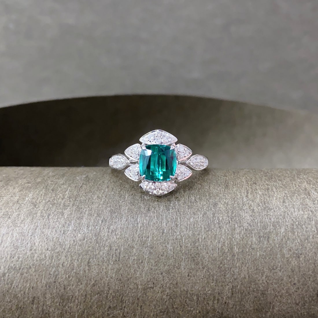 14k Gold 1.97 Ctw Natural Tourmaline & Diamond Ring - 4