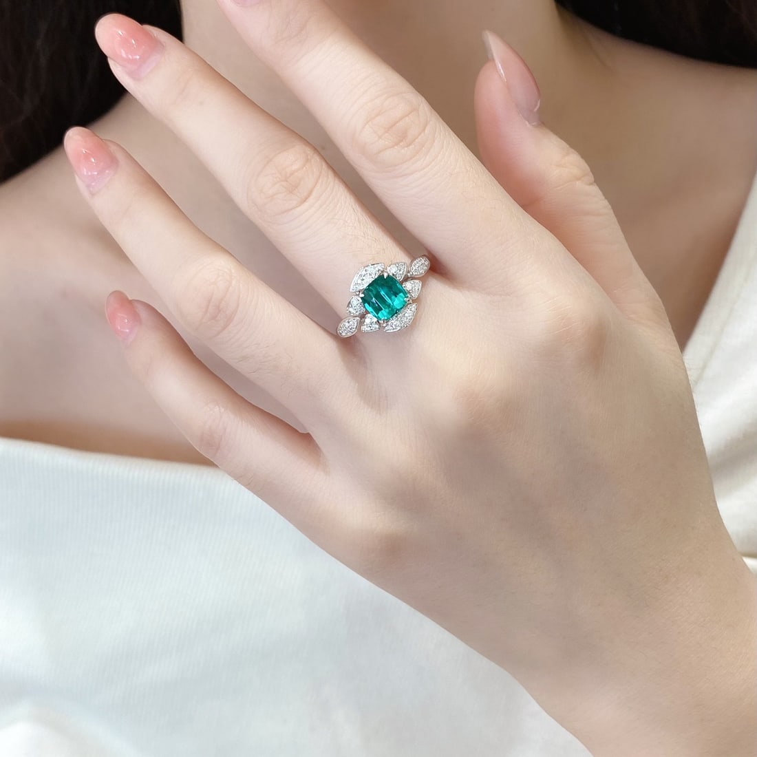 14k Gold 1.97 Ctw Natural Tourmaline & Diamond Ring - 5