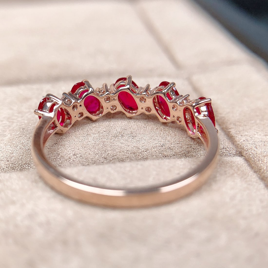 14k Gold 1.24 Ctw Natural Ruby & Diamond Ring - 6