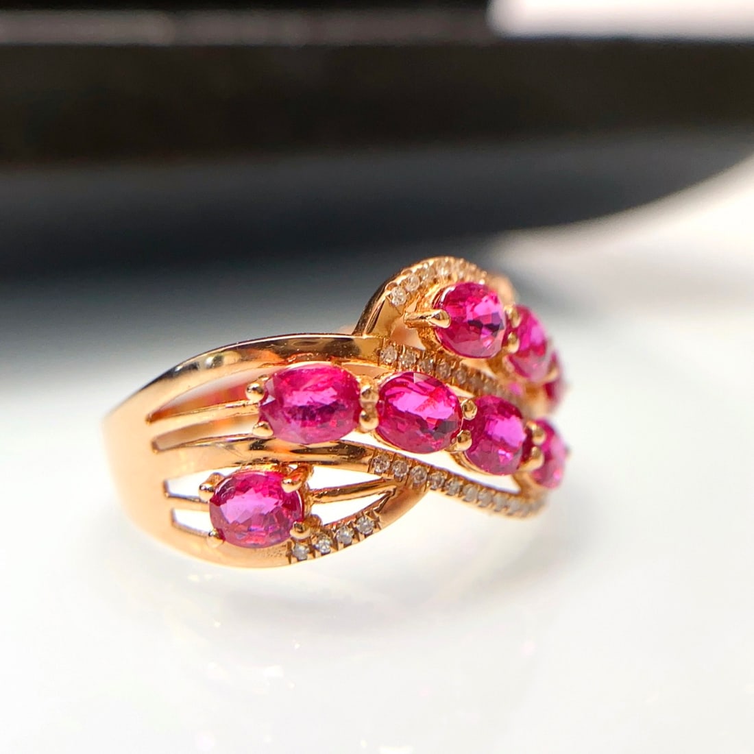14k Gold 2.65 Ct Natural Ruby & Diamond Ring - 2