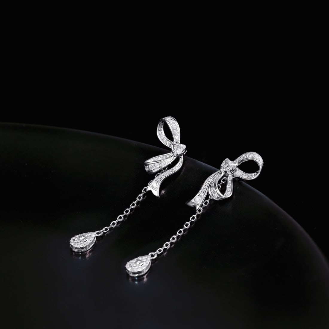 14k Gold 0.7 Ct Natural H Diamond Earrings - 2